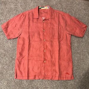 Tommy Bahama Men's Coral Button Down Shirt